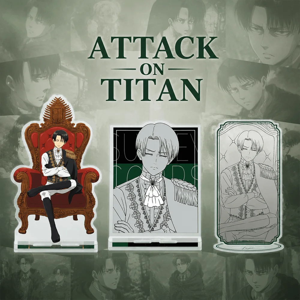 Attack on Titan Levi Ackerman 15cm Acrylic Stand Keychain Figure Desk Display Ornament Anime Fan Merch Gift Toy