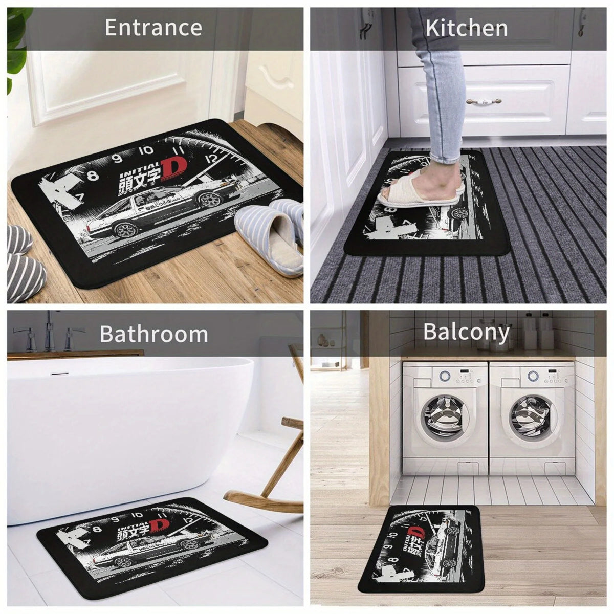 Initial D Car Doormat