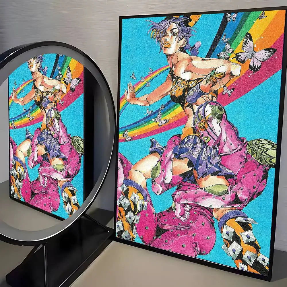 JoJo’s Bizarre Adventure Retro Canvas