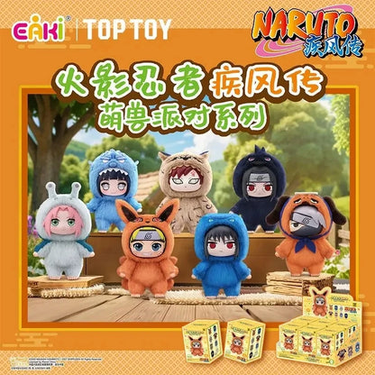 In Stock TOP TOY Naruto EAKI Cute Beast Party Sasuke Vinyl Cute Plush Blind Box Figure Pendant Gift