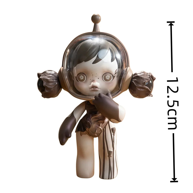 Pop Mart Skullpanda Bjd Nana Figures Baby Series Flower Blooming Figure  Pink Green SP Art Toy Limited Dolls Surprise Toy Gift