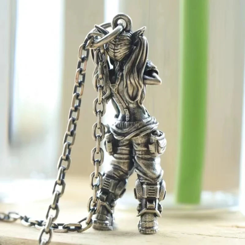 Anime Mecha Girl Pendant Necklace
