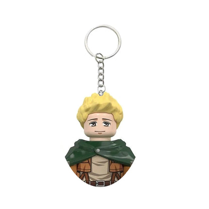 Attack on Titan Building Blocks Mini figures Eren Levi Mikasa Armin Erwin Hange Anime Action Figures Bricks Toys for Kids Gift