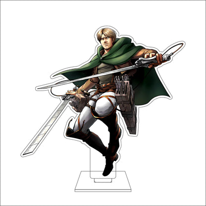 16CM Anime Attack on Titan Cosplay Acrylic Figure Stand Plate Ymir Sasha Braus Conny Springe Ornaments Gifts