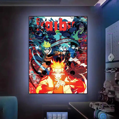 Hot N-Naruto Anime Poster Posters Decorative Paintings Study Bedroom Bar Background Wall Murals Gifts