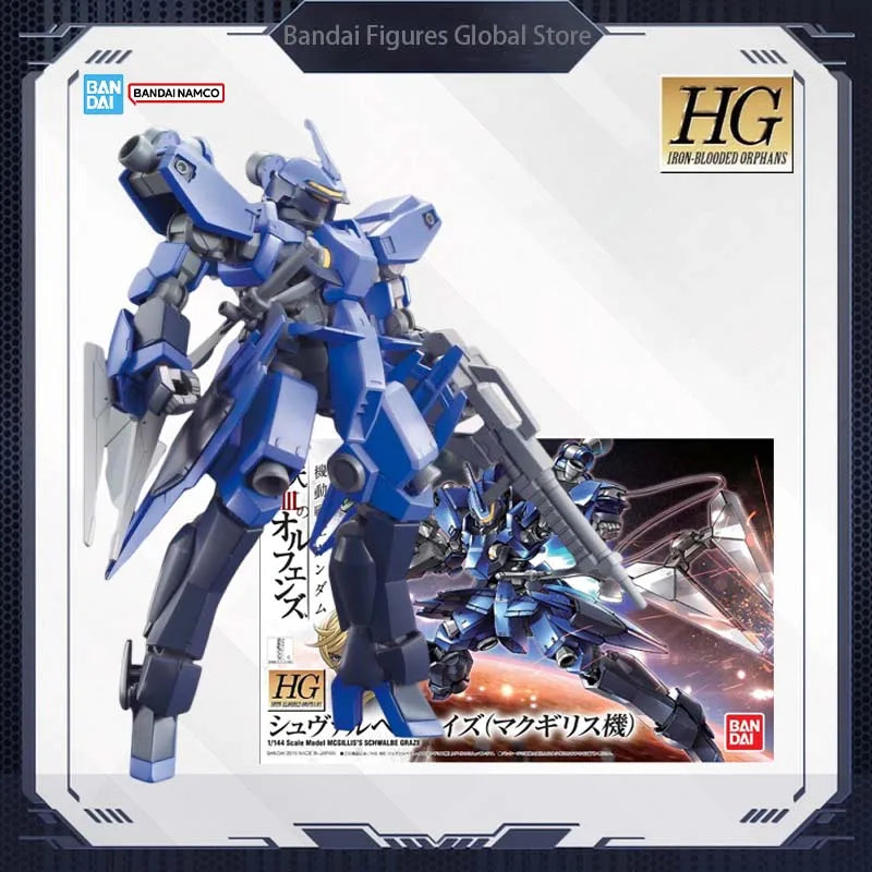 Bandai Original HG IBO 1/144 Assembly Model EB-05s Schwalbe Graze McGillis Mecha Anime Figure Action Figure Christmas Gifts Toys