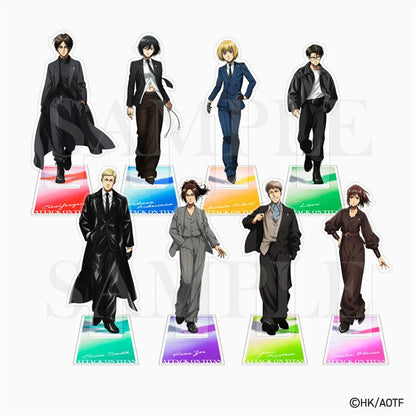 Attack On Titan Eren Mikasa Levi Acrylic Figure Display Cartoon Stand Model Plate Anime Desk Ornament Keychain Accessories