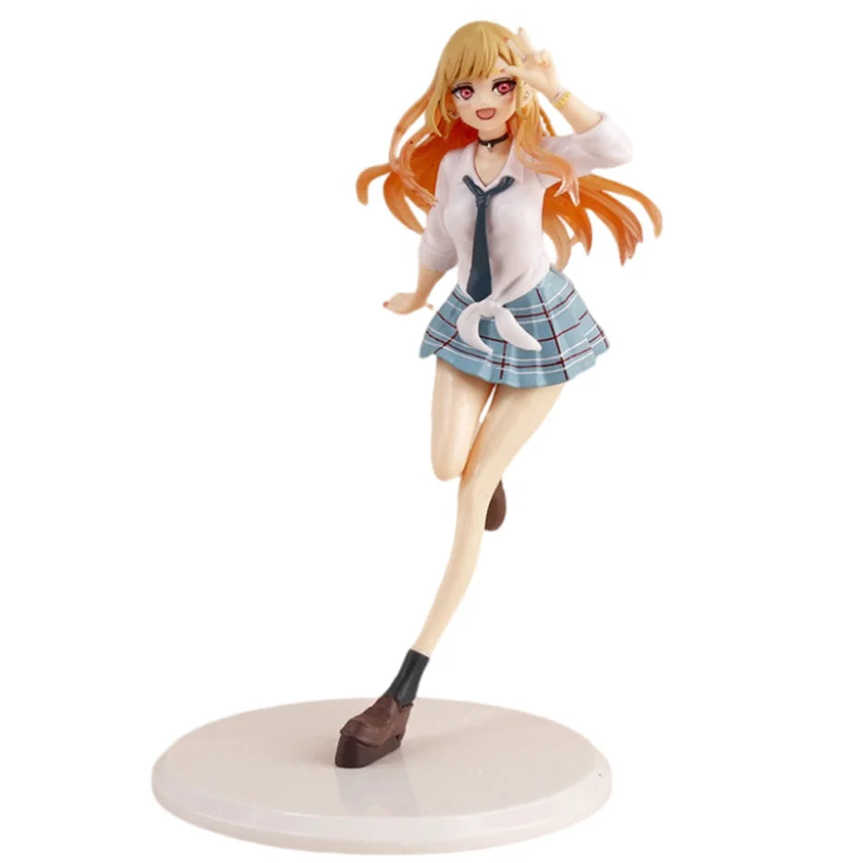 New Anime My Dress-Up Darling Kitagawa Marin Liz Desktop Cute School Uniform Model PVC Action Figure Collectible Toy Gift