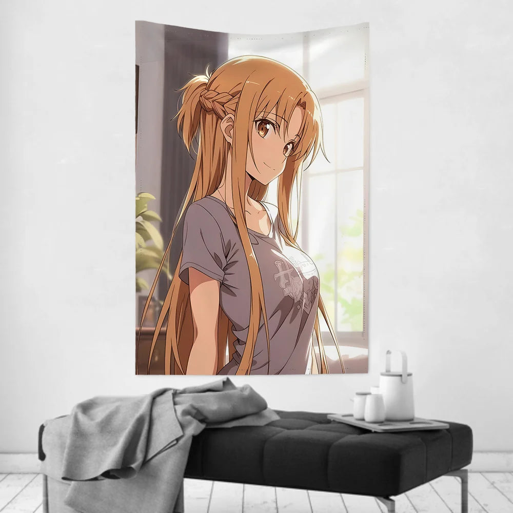 Sword Art Online Yuuki Asuna Tapestry