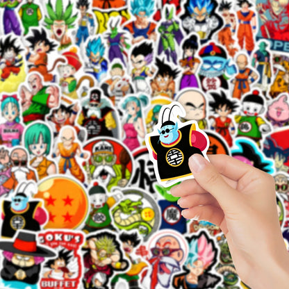 60pcs Dragon Ball Son Goku Graffiti Stickers Waterproof Diy Decals For Phone Laptop Ipad  Water Bottle  Notebook Thermos Decor