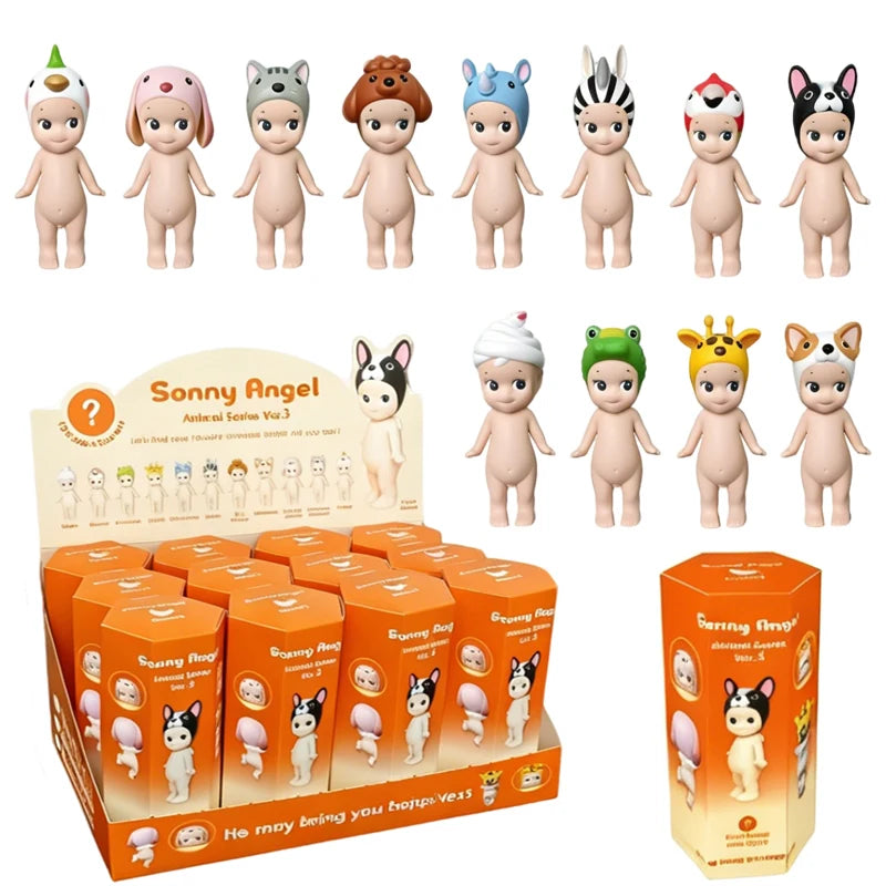 New Cute Angel Animal Blind Box Marine Animal Series Anime Figures Cute Animal Ver.1 Ver.2 Ver.3 Ver.4 Ornaments Dolls Gift