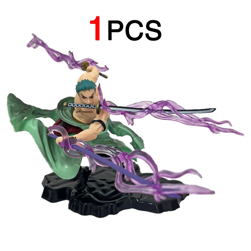 In Stock About 20cm Anime Figure GK Rolonoya Zhuo Luo Three-edged Knife Manga Statue Kid Toy Action Figure Collection Model
