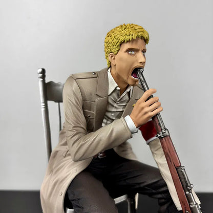 In-Stock 20cm Reiner Braun Figures Attack On Titan Reiner Anime Figure Pvc Statue For Desktop Decoration Collection Model Toy