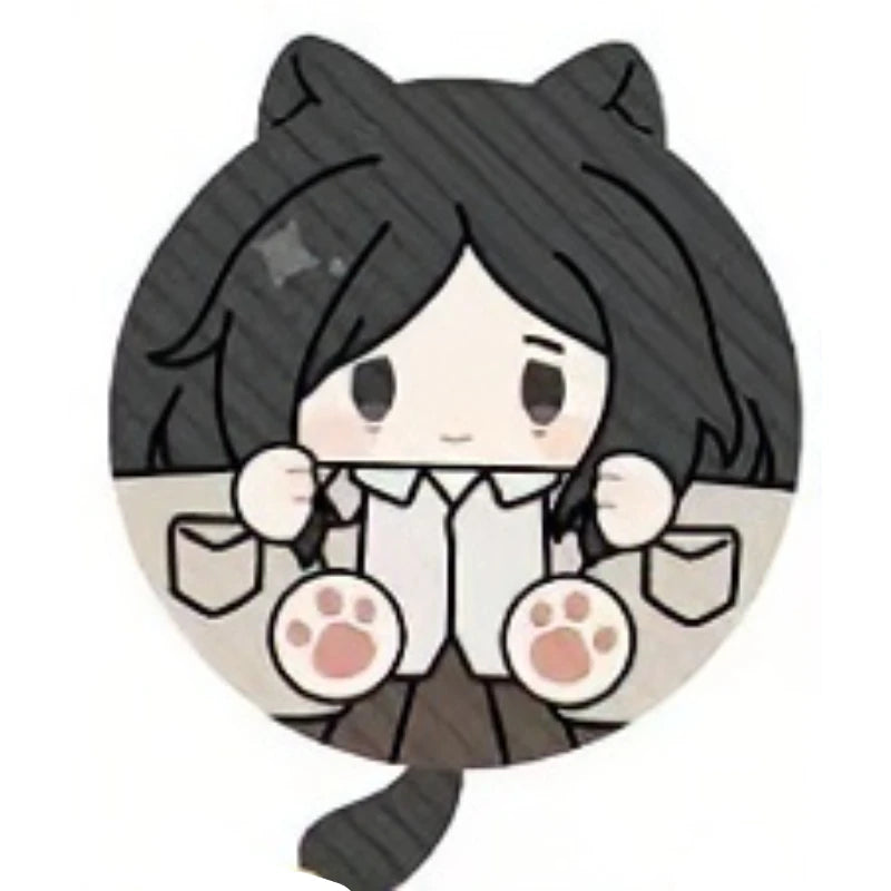Attack On Titan Vol 2 Cat Ear Squeaky Mochi Anime Plush Pendant Levi Eren Mikasa Hange Erwin Anime Peripheral Bag Ornament Toy