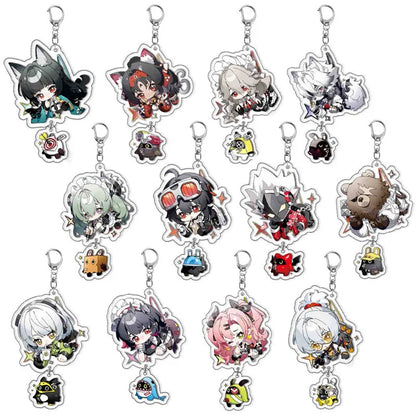 Game Zenless Zone Zero Nekomiya Mana Cosplay Costumes Acrylic Keychain