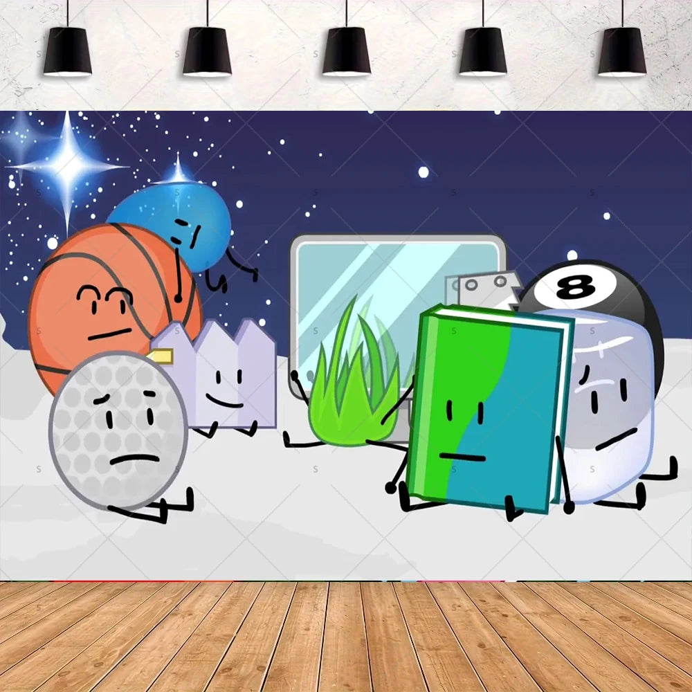 Battle For Dreaming Island Birthday Backdrop Set