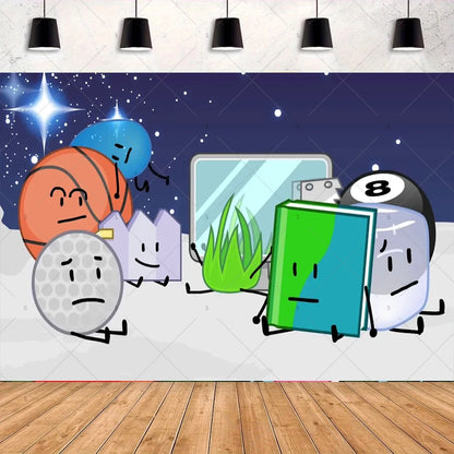 Battle For Dreaming Island Birthday Backdrop Set