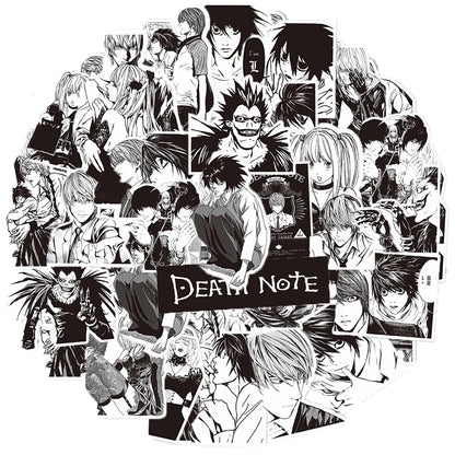 10/30/65pcs Japan Classic Anime Death Note Stickers Toy DIY Computer Luggage Phone Bike Waterproof Cool Cartoon Sticker for Kids
