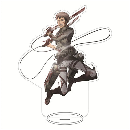 16CM Anime Figure ‌Attack on Titan Levi Ackerman Eren Jaeger Mikasa Ackerman Armin Arlert Cos Acrylic Stand Ornaments Gifts