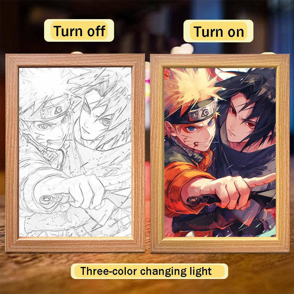 Naruto Sasuke LED Lamp