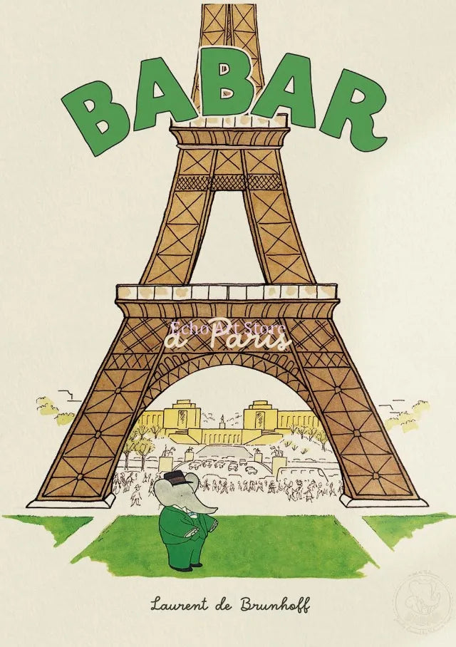 Babar Family Car Canvas Poster