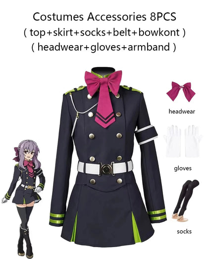 Seraph Of The End Shinoa Military Uniform