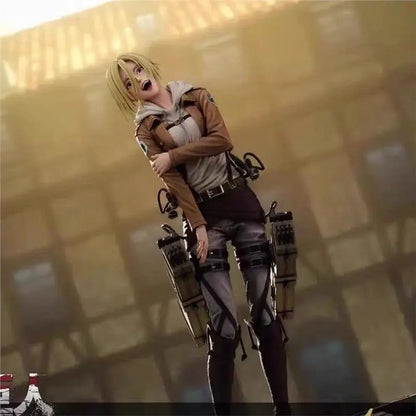 Attack On Titan Annie Leonhart Fully Painted Sprayed GK Figure Collectible Anime Statue Desktop Decor For Anime Fans Collectors