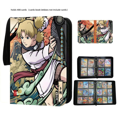 Anime NARUTO 400pcs/900pcs Card Album Book Collection Card Zipper Game Cards Sasuke Sakura Kakashi Binder Holder kids toy Gift