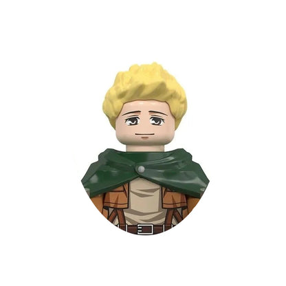 Attack on Titan Building Blocks Mini figures Eren Levi Mikasa Armin Erwin Hange Anime Action Figures Bricks Toys for Kids Gift