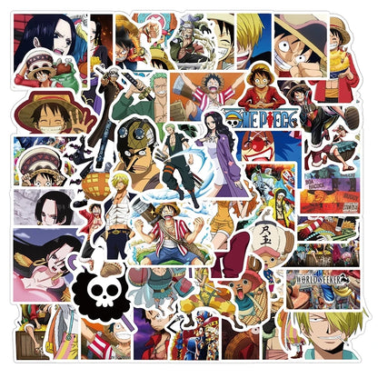 50/100pcs Cartoon Mix Anime Stickers Attack On Titan Jujutsu Kaisen Decals Skateboard Laptop Car Motorcycle Waterproof Sticker