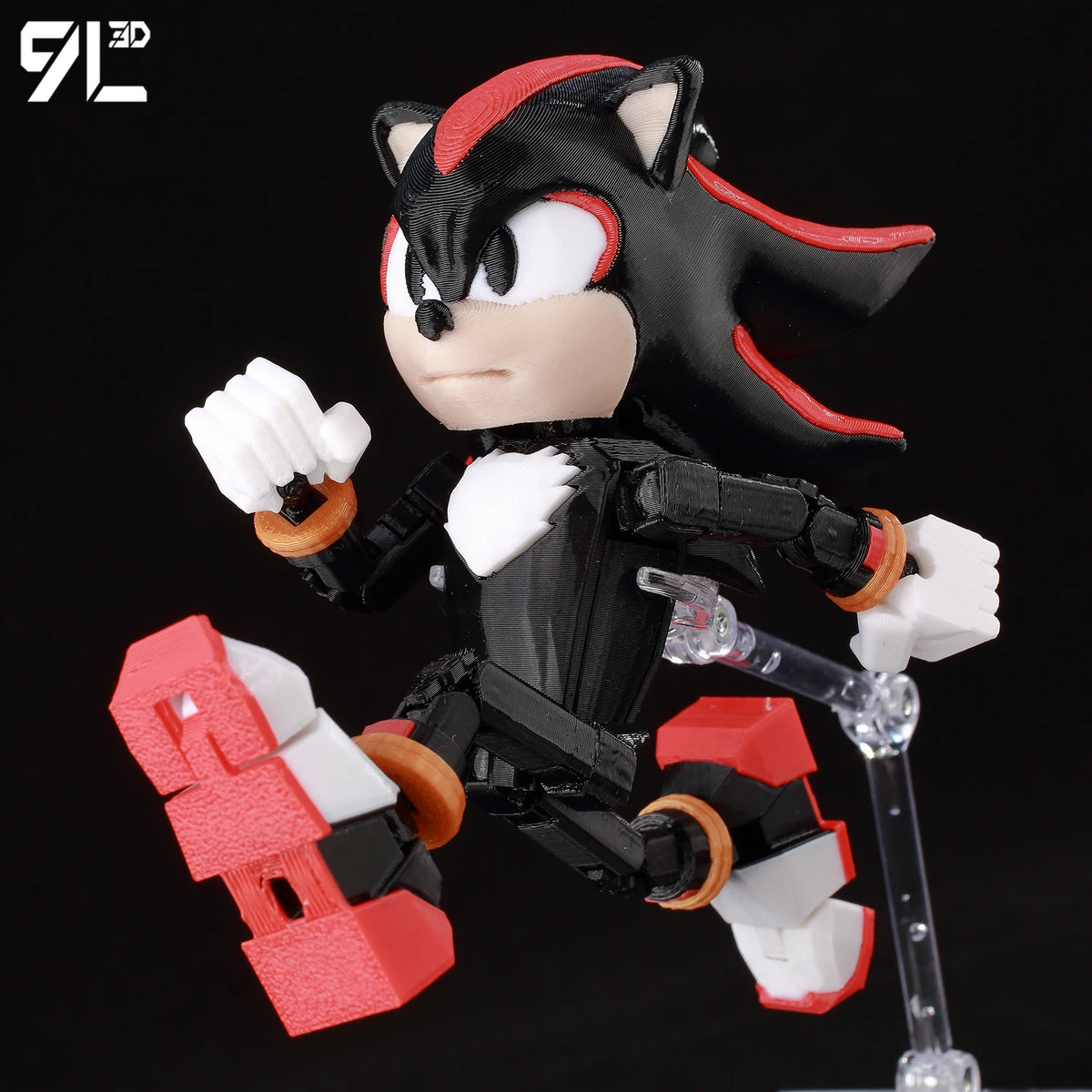 9L 3D Printed Anime Mecha Series-Sonic Shadow Shade Dummy 13 Titan 13 Articulated Mannequin Collectible Terminologia Toys