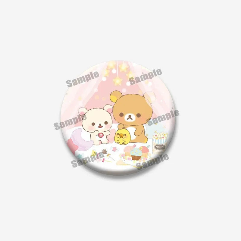 Rilakkuma Bear Badge Pin