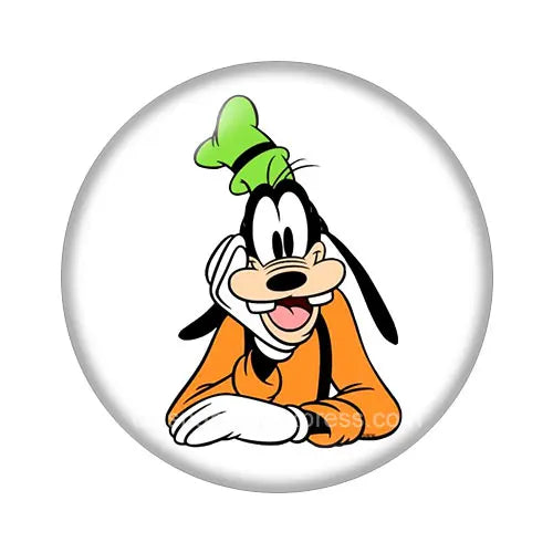 Pluto Goofy Dogs Glass Cabochon