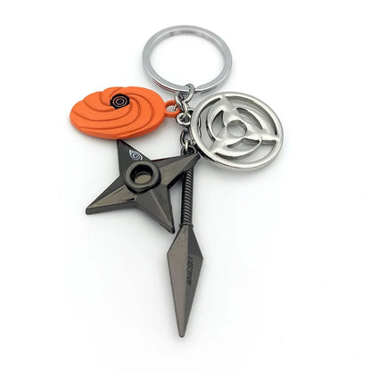 New Pendant Keychains Uzumaki Naruto Anime Figures Accessories Akatsuki Itachi Manga Men Key Chain Fans Gift Kids Toys Keyrings