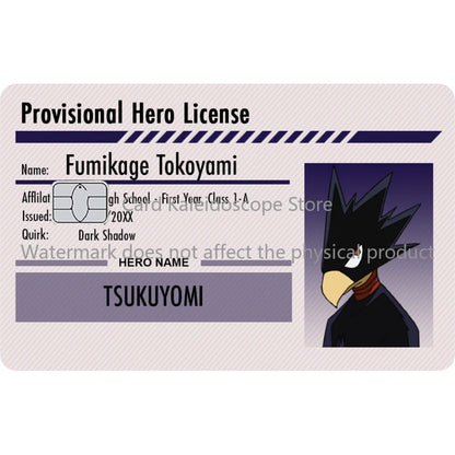 My Hero Academia Student ID Card Sticker