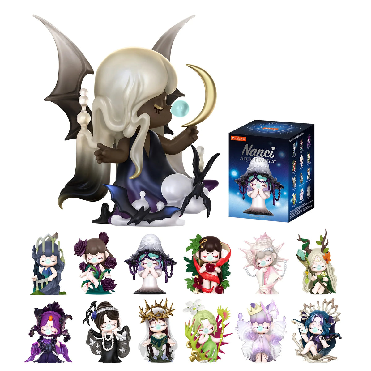 Rolife Nanci Secret Fantasy Blind Box Collectible Figure Dolls Dark Academia Desk Decor Surprise Box Gift for Kids Friends Adult