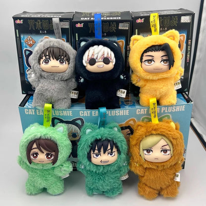 HOT In Stock Jujutsu Kaisen 2 Cat Ear Plushie Series Blind Box Mystery Box Anime Plush Doll Kawaii Toy Collect Festvial Gift**
