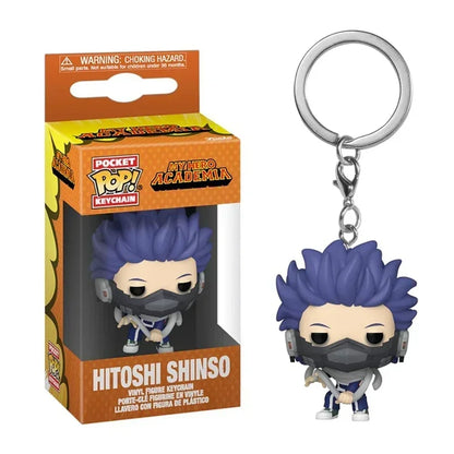 New Funko Pocket Keychain My Hero Academia Deku Bakugo Mirio Togata Dabi Izuku Midoriya Kyoka Jiro Model Toys Adult Kids Gift