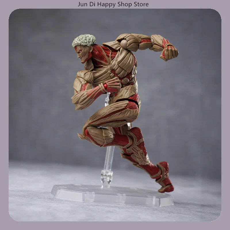Attack on Titan Armored Titan Multi-Accessories 16cm Articulated Action Figure Model Statue Desktop Decoration Gift