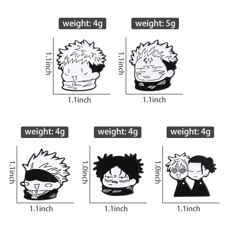 Anime Characters Enamel Pin