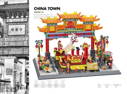 MOC World Famous Architecture Edifice Opera House Building Blocks Villa Savoye Bridge Tower Toy Children Birthday Christmas Gift