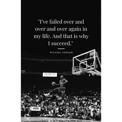 Athlete Mindset Jordan Kobe Canvas Poster