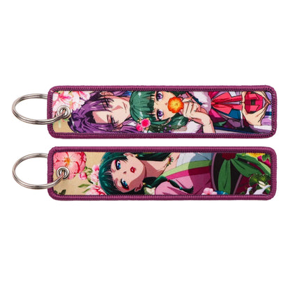 Anime Character Embroidery Keychain