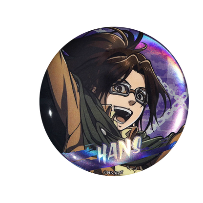 58mm Anime Attack on Titan Eren Jaeger Mikasa·Ackerman Sasha Braus Cosplay COSTUME Badge Pin SPTE Tinplate Brooch﻿ Prop Gilf