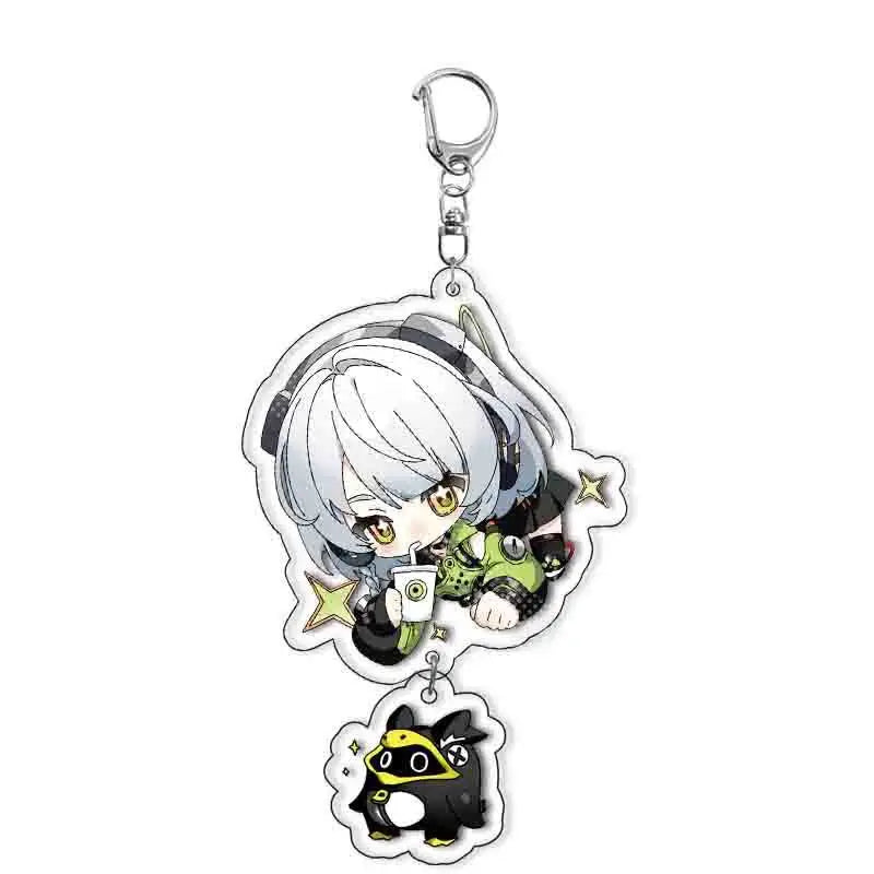 Game Zenless Zone Zero Nekomiya Mana Cosplay Costumes Acrylic Keychain