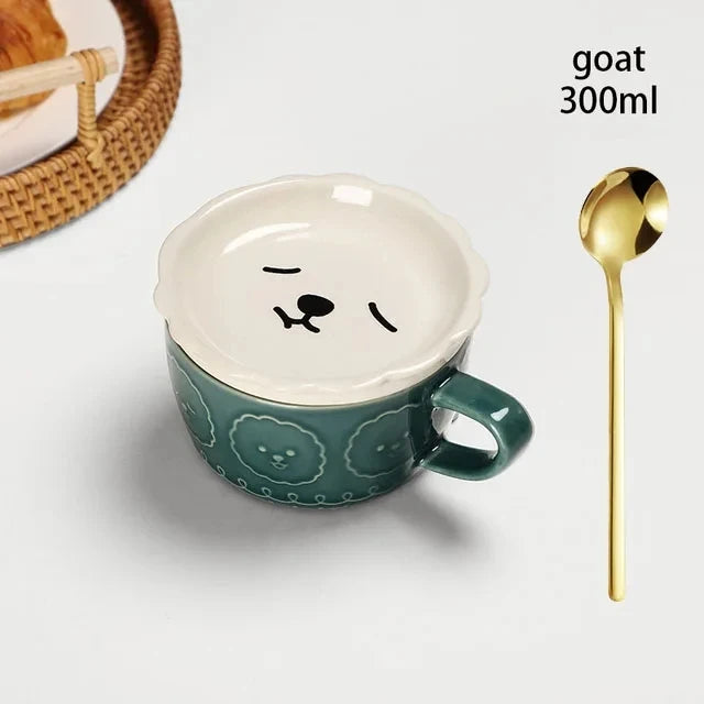 Japanese Cartoon Cat Mug