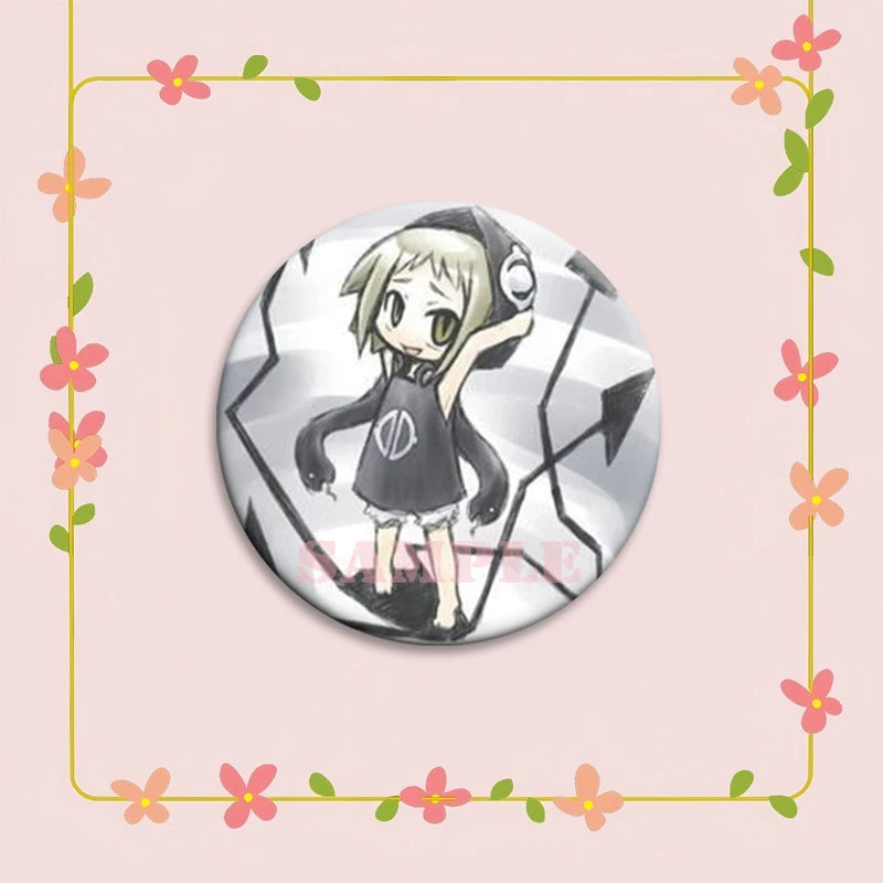 Anime Soul Eater Pins Round Creative Cartoon Badges