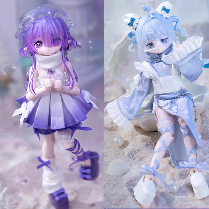 In Stock Minty Ocean Gem Series 1/8bjd Blind Box Movable Joint Doll Mystery Box Kawaii Action Anime Figure surprise Toy Gift