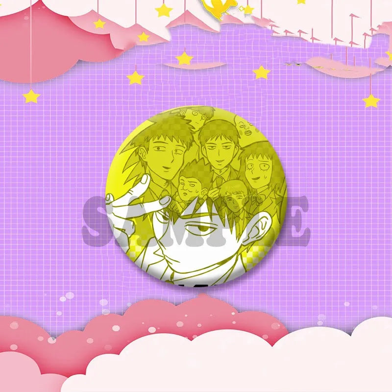 Mob Psycho 100 Character Lapel Pin