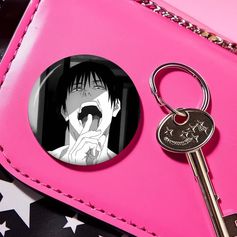 Anime Toji Fushiguro Photo Brooches Creative Round Badge Gifts Pins 32/44/58mm